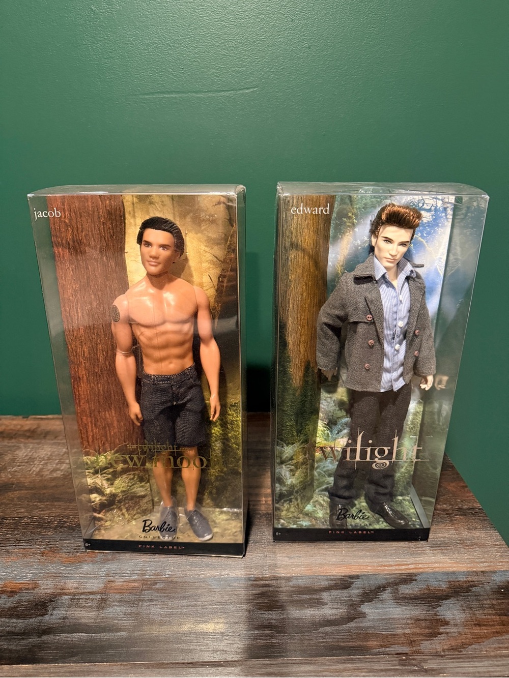 Barbie Twilight Jacob & Edward Doll Set - Green & Gray